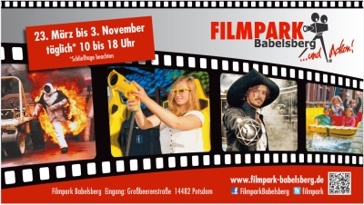 je 5 Familieneintrittskarten (je Karte 2 Erwachsene und 3 Kinder bis 16 Jahre) à 60 Euro für den Filmpark Babelsberg.